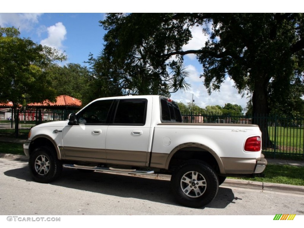 2003 F150 King Ranch SuperCrew 4x4 - Oxford White / Castano Brown Leather photo #5