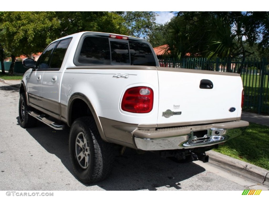 2003 F150 King Ranch SuperCrew 4x4 - Oxford White / Castano Brown Leather photo #9