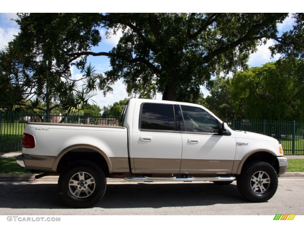 2003 F150 King Ranch SuperCrew 4x4 - Oxford White / Castano Brown Leather photo #11