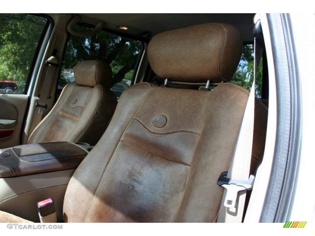 2003 F150 King Ranch SuperCrew 4x4 - Oxford White / Castano Brown Leather photo #46