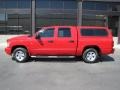 2008 Flame Red Dodge Dakota SLT Crew Cab 4x4  photo #2