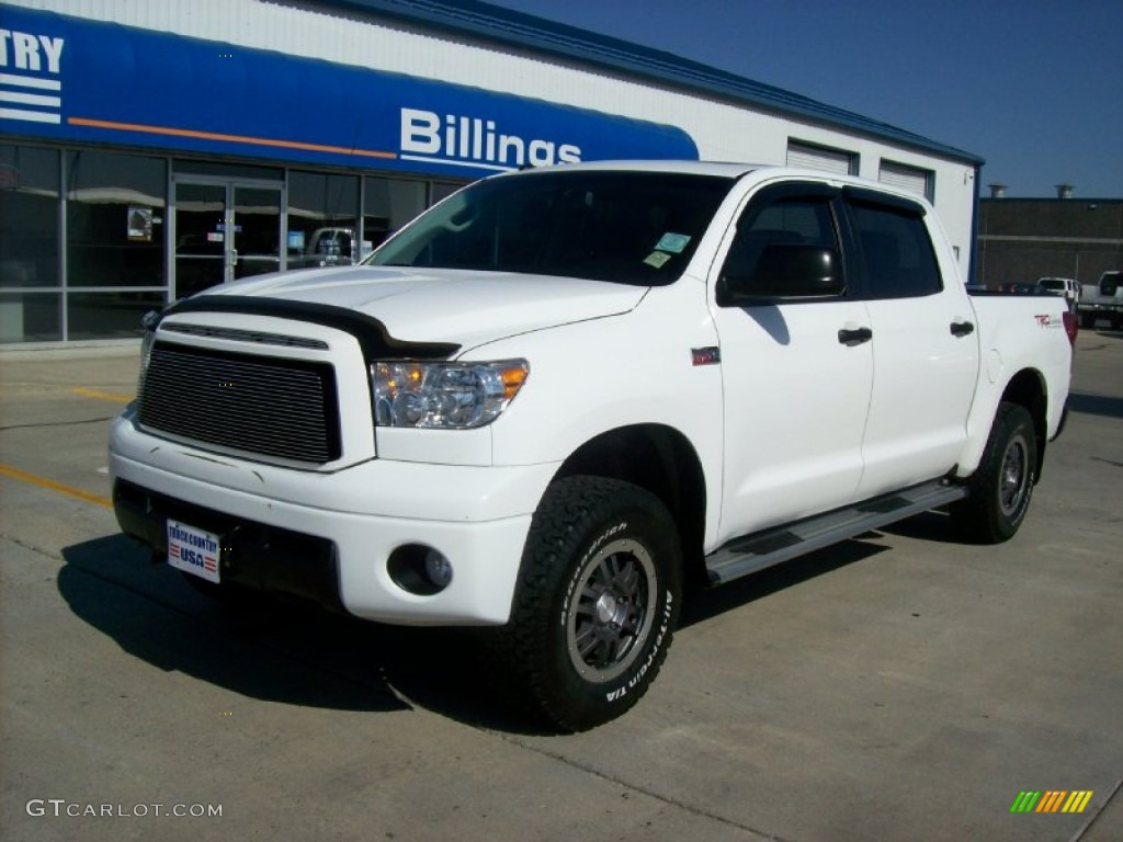 2010 Tundra TRD Rock Warrior CrewMax 4x4 - Super White / Black photo #1