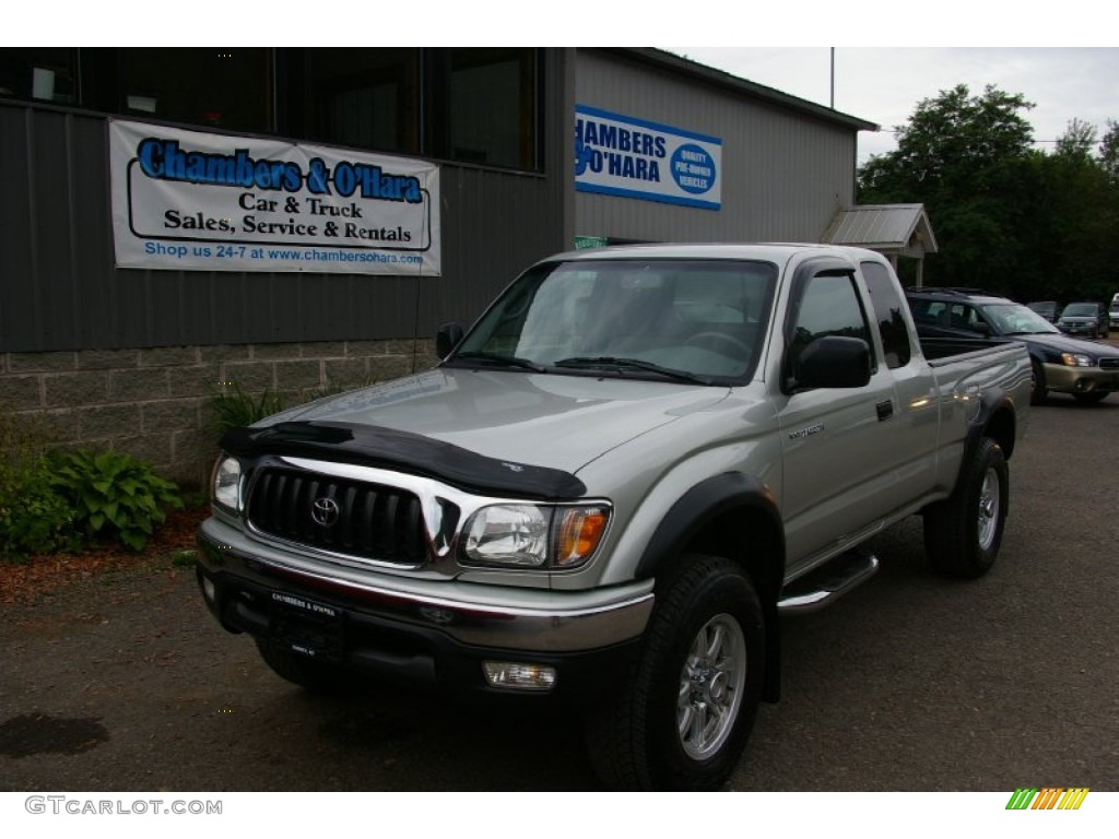 2002 Tacoma V6 PreRunner Xtracab - Lunar Mist Metallic / Gray photo #1