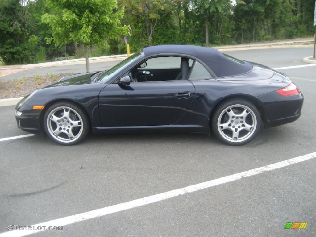 Midnight Blue Metallic 2008 Porsche 911 Carrera Cabriolet Exterior Photo #52360584