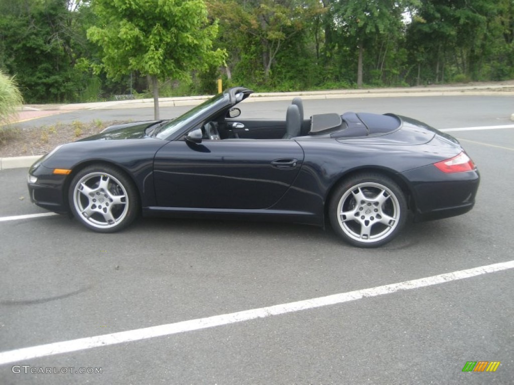 Midnight Blue Metallic 2008 Porsche 911 Carrera Cabriolet Exterior Photo #52360596
