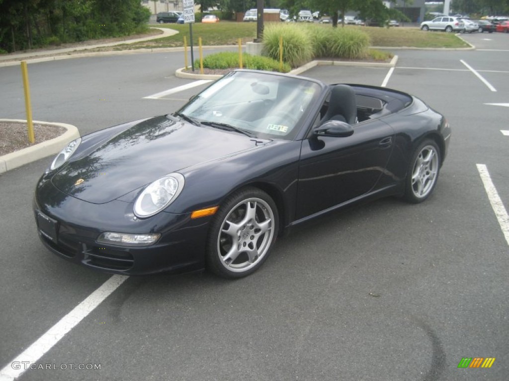 2008 911 Carrera Cabriolet - Midnight Blue Metallic / Sea Blue photo #15