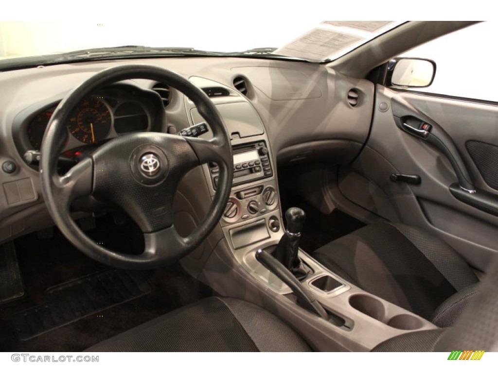 Black/Silver Interior 2001 Toyota Celica GT Photo #52360767