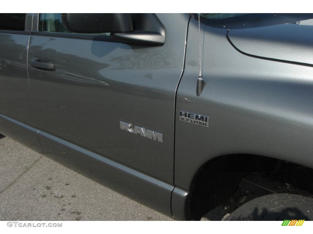 2008 Ram 1500 SXT Mega Cab 4x4 - Mineral Gray Metallic / Medium Slate Gray photo #46