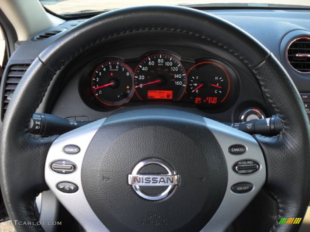 2009 Nissan Altima 3.5 SE Charcoal Steering Wheel Photo #52361418