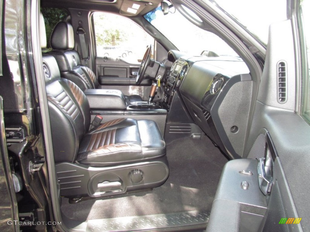 Black/Dusted Copper Interior 2008 Ford F150 Harley-Davidson SuperCrew Photo #52362493