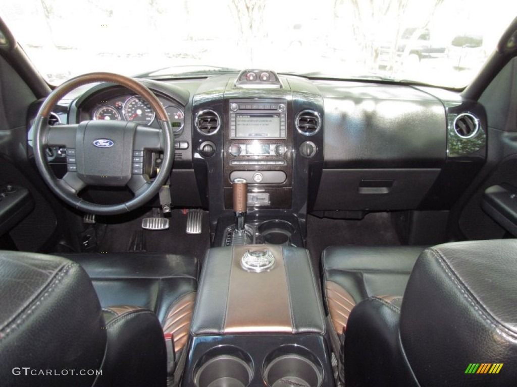 2008 Ford F150 Harley-Davidson SuperCrew Black/Dusted Copper Dashboard Photo #52362556