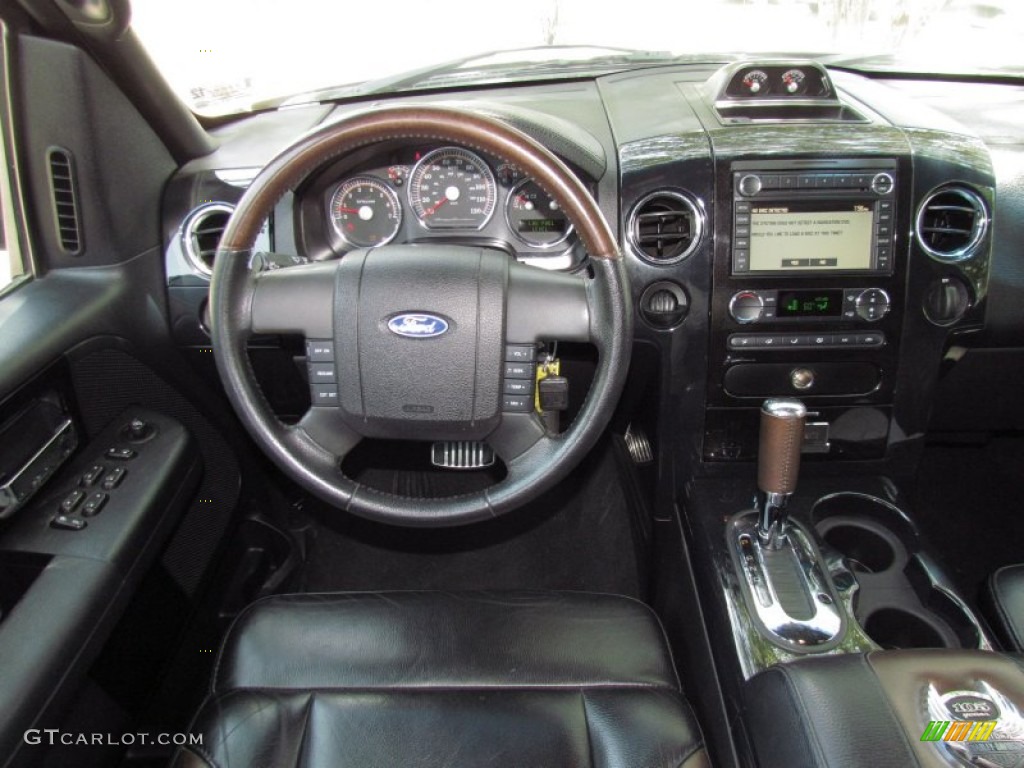 2008 Ford F150 Harley-Davidson SuperCrew Black/Dusted Copper Dashboard Photo #52362568