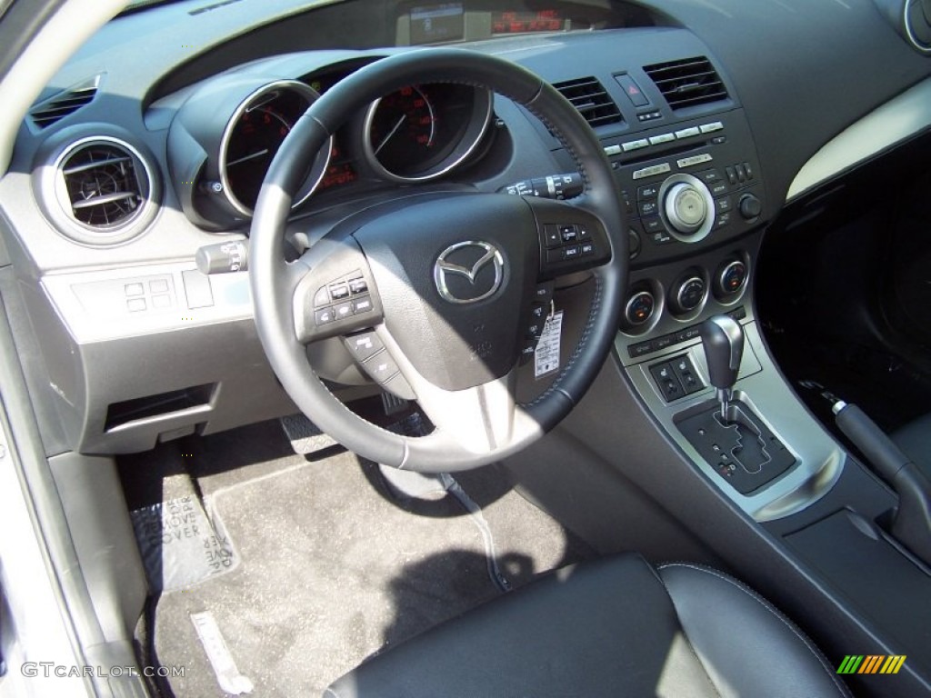 2010 Mazda MAZDA3 s Grand Touring 5 Door Black Dashboard Photo #52363030