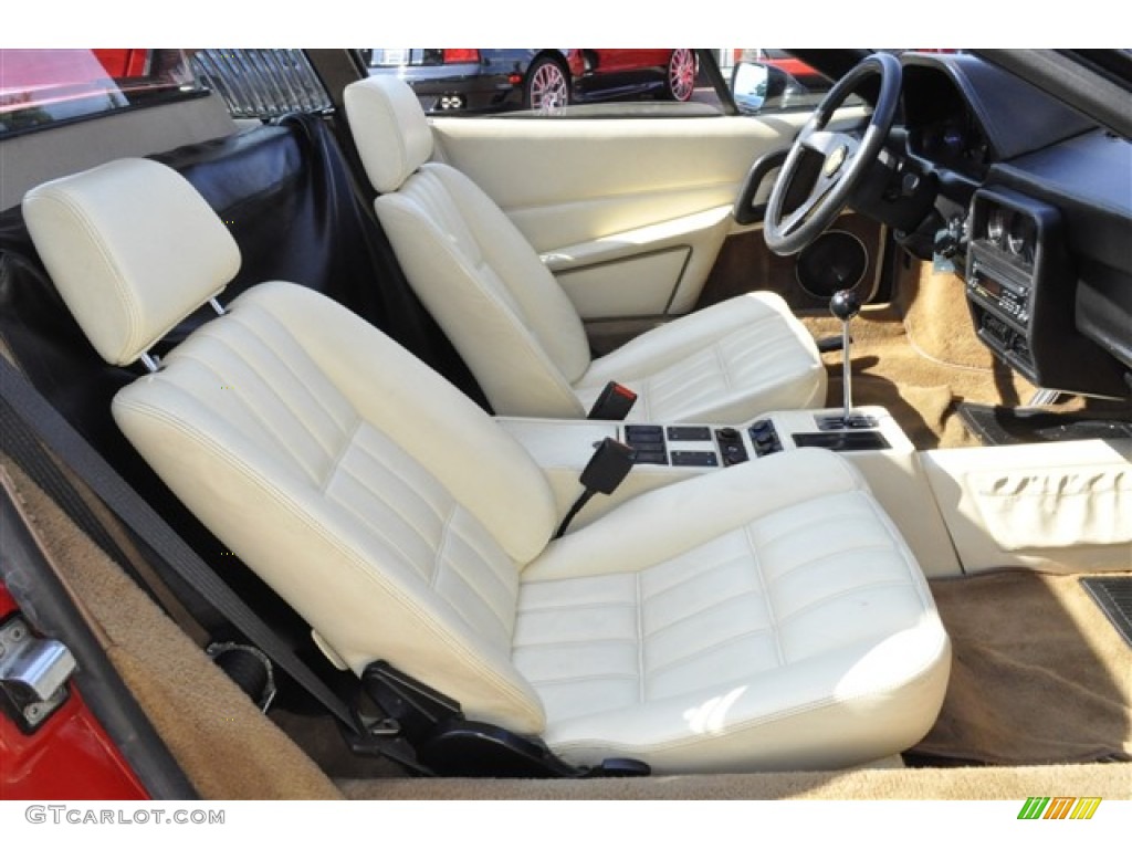 Cream Interior 1986 Ferrari 328 GTS Photo #52363246