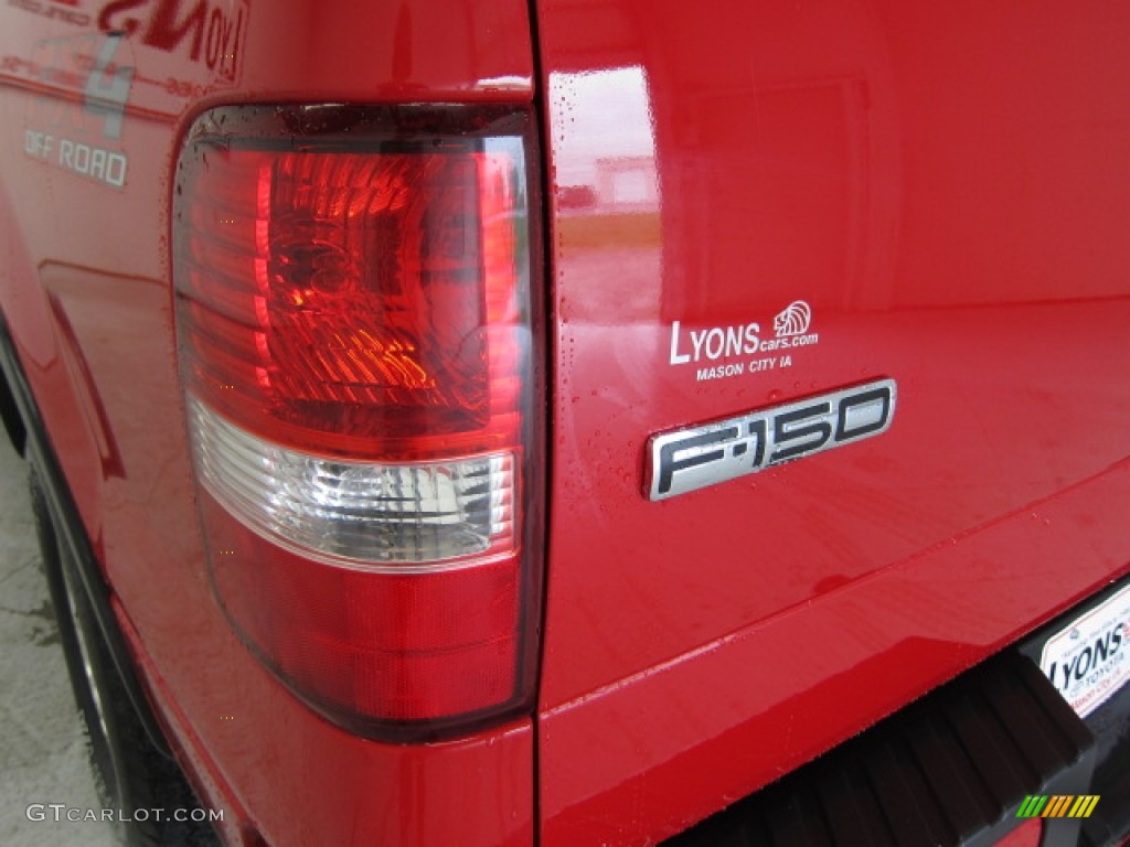 2005 F150 FX4 SuperCab 4x4 - Bright Red / Black photo #11