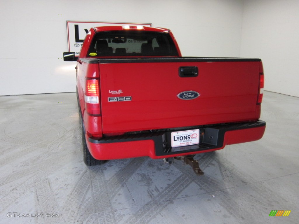 2005 F150 FX4 SuperCab 4x4 - Bright Red / Black photo #13