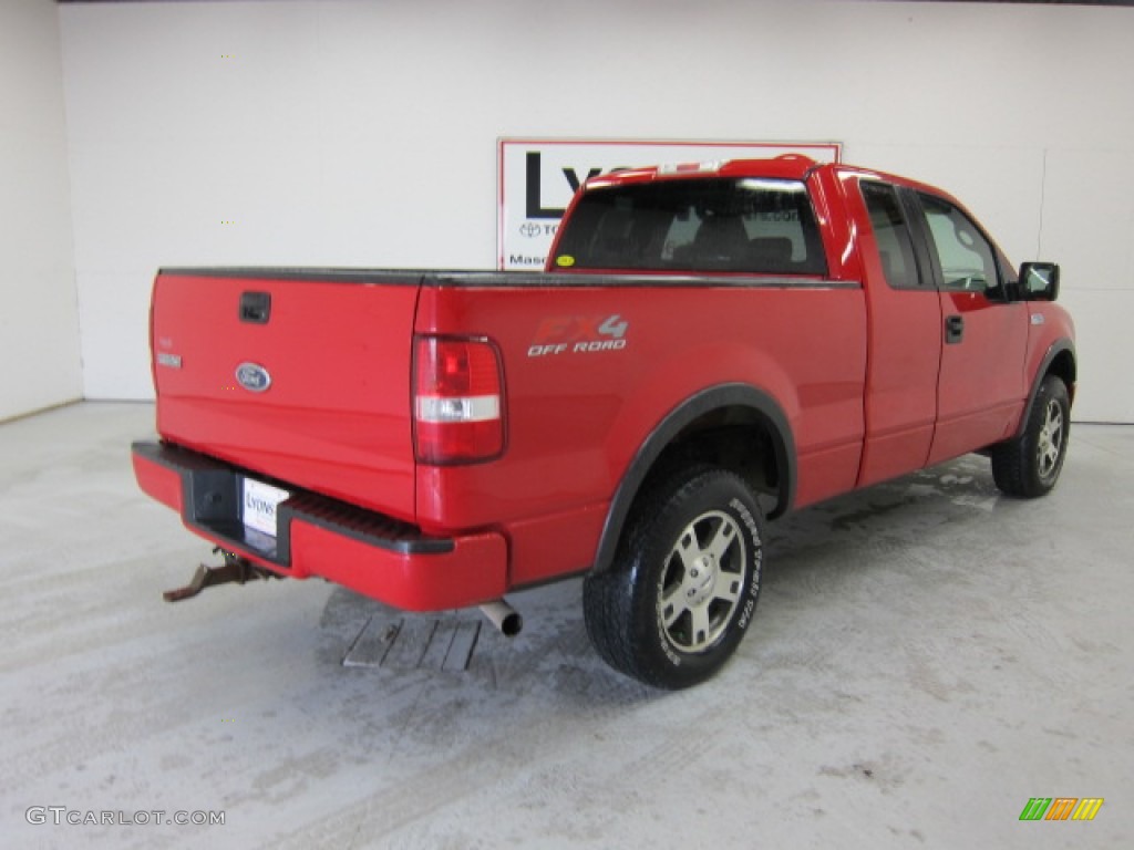 2005 F150 FX4 SuperCab 4x4 - Bright Red / Black photo #17