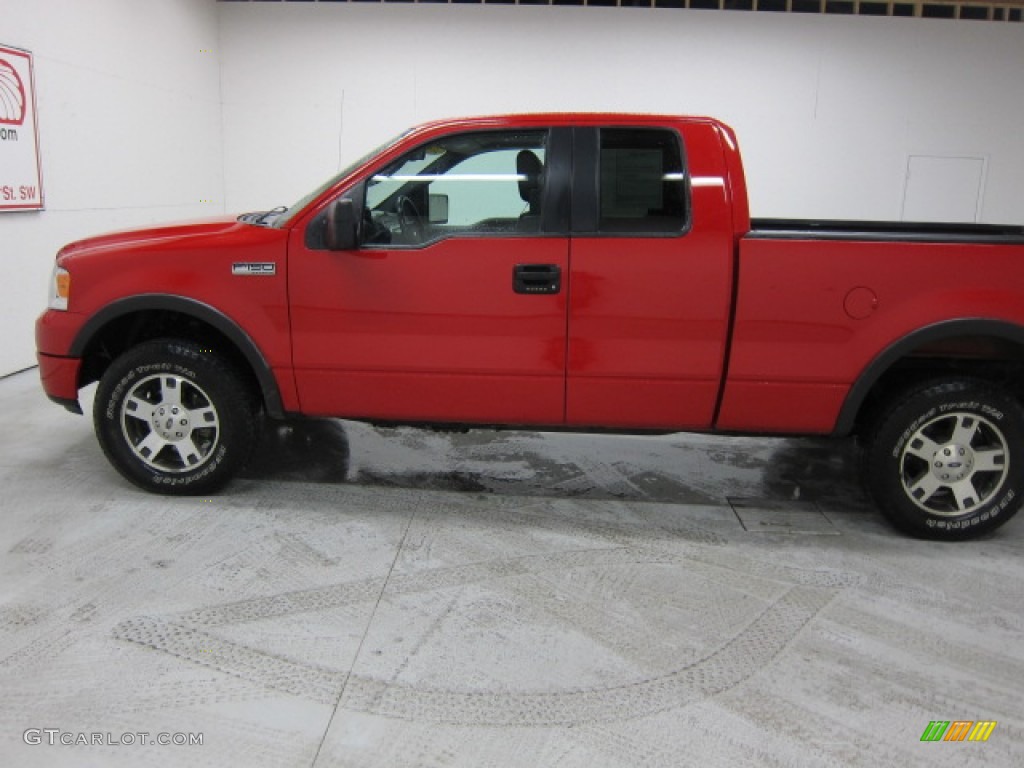 2005 F150 FX4 SuperCab 4x4 - Bright Red / Black photo #23