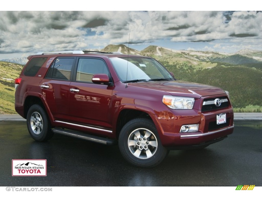 2011 4Runner SR5 4x4 - Salsa Red Pearl / Black Leather photo #1