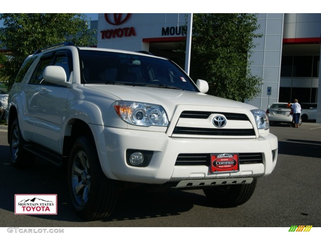 2007 4Runner Limited 4x4 - Natural White / Dark Charcoal photo #33