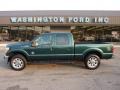 2011 Forest Green Metallic Ford F250 Super Duty Lariat Crew Cab 4x4  photo #1