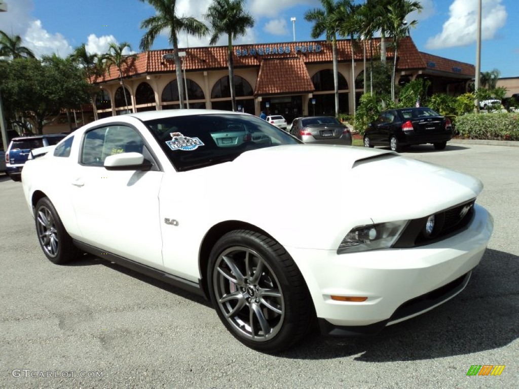 2011 Mustang GT Premium Coupe - Performance White / Charcoal Black photo #1