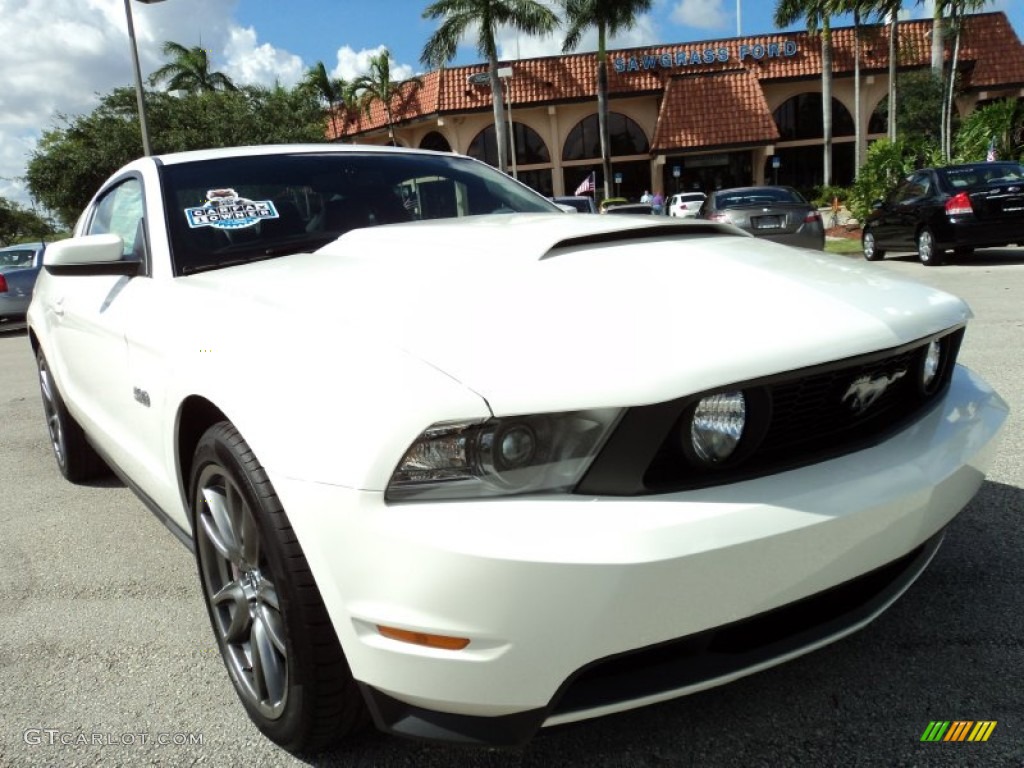 2011 Mustang GT Premium Coupe - Performance White / Charcoal Black photo #2