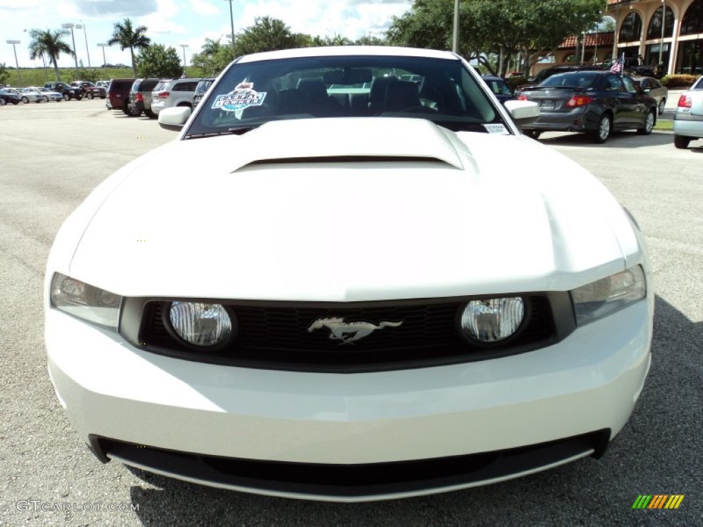 2011 Mustang GT Premium Coupe - Performance White / Charcoal Black photo #14