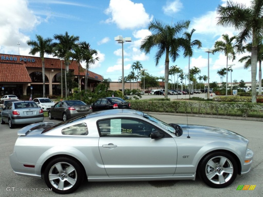 Satin Silver Metallic 2006 Ford Mustang GT Premium Coupe Exterior Photo #52369018