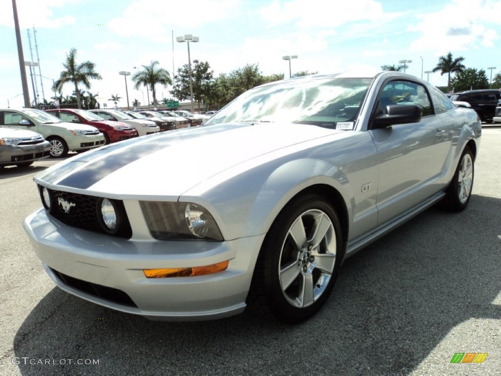 Satin Silver Metallic 2006 Ford Mustang GT Premium Coupe Exterior Photo #52369147