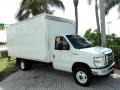 2008 Oxford White Ford E Series Cutaway E350 Commercial Moving Truck  photo #1