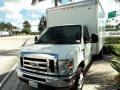 2008 Oxford White Ford E Series Cutaway E350 Commercial Moving Truck  photo #9