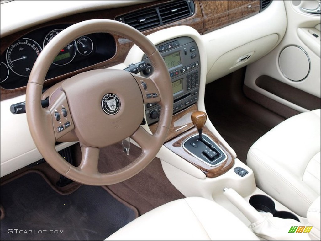 2008 Jaguar X-Type 3.0 Sedan Ivory Dashboard Photo #52369834