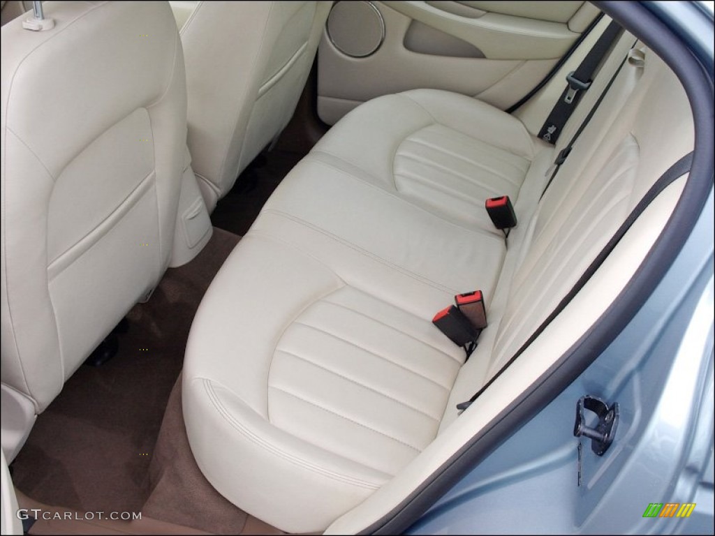 2008 X-Type 3.0 Sedan - Glacier Blue Metallic / Ivory photo #14