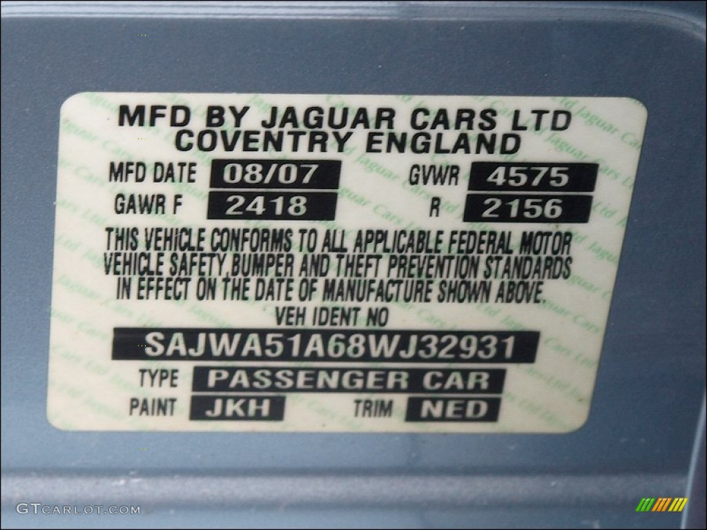 2008 X-Type 3.0 Sedan - Glacier Blue Metallic / Ivory photo #16