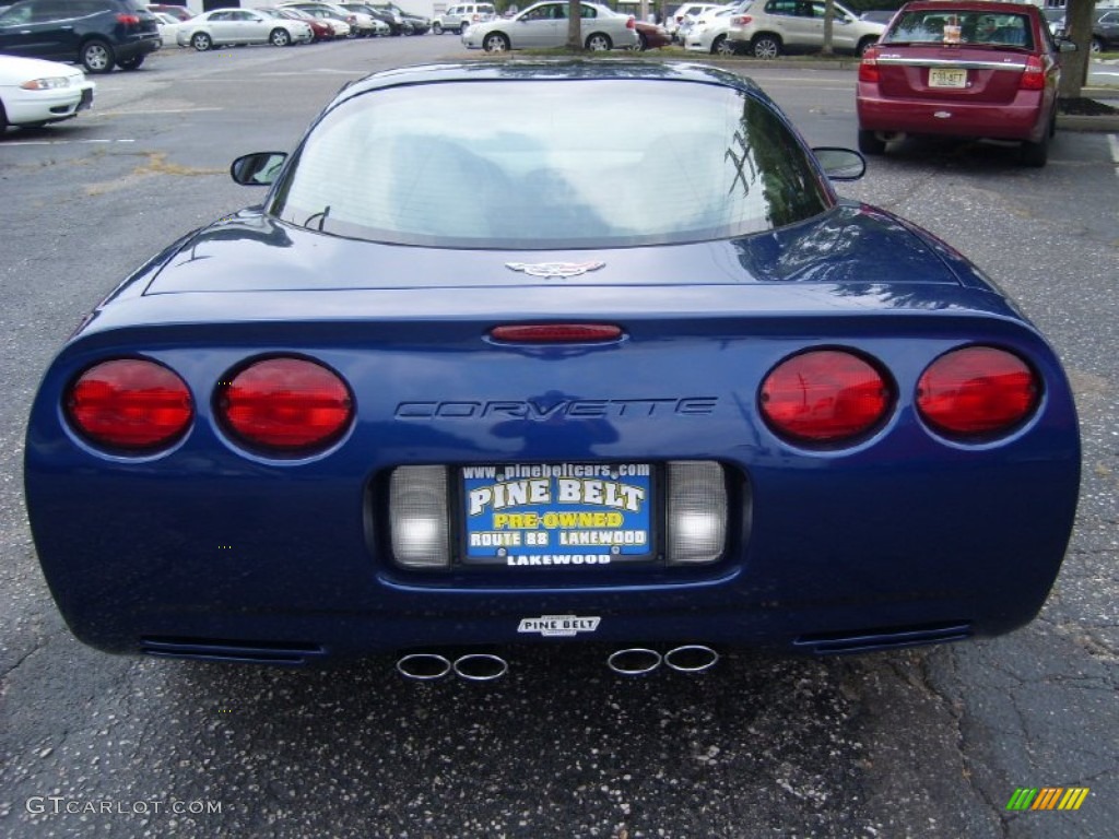 2004 Corvette Coupe - LeMans Blue Metallic / Light Oak photo #5