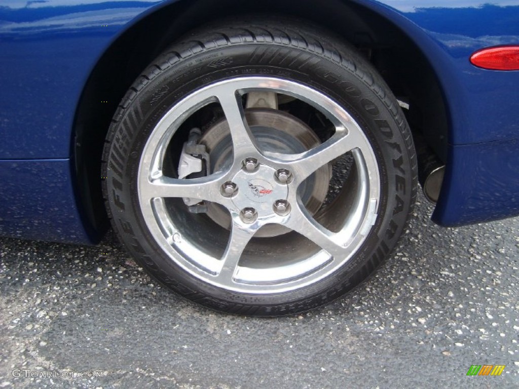 2004 Corvette Coupe - LeMans Blue Metallic / Light Oak photo #8