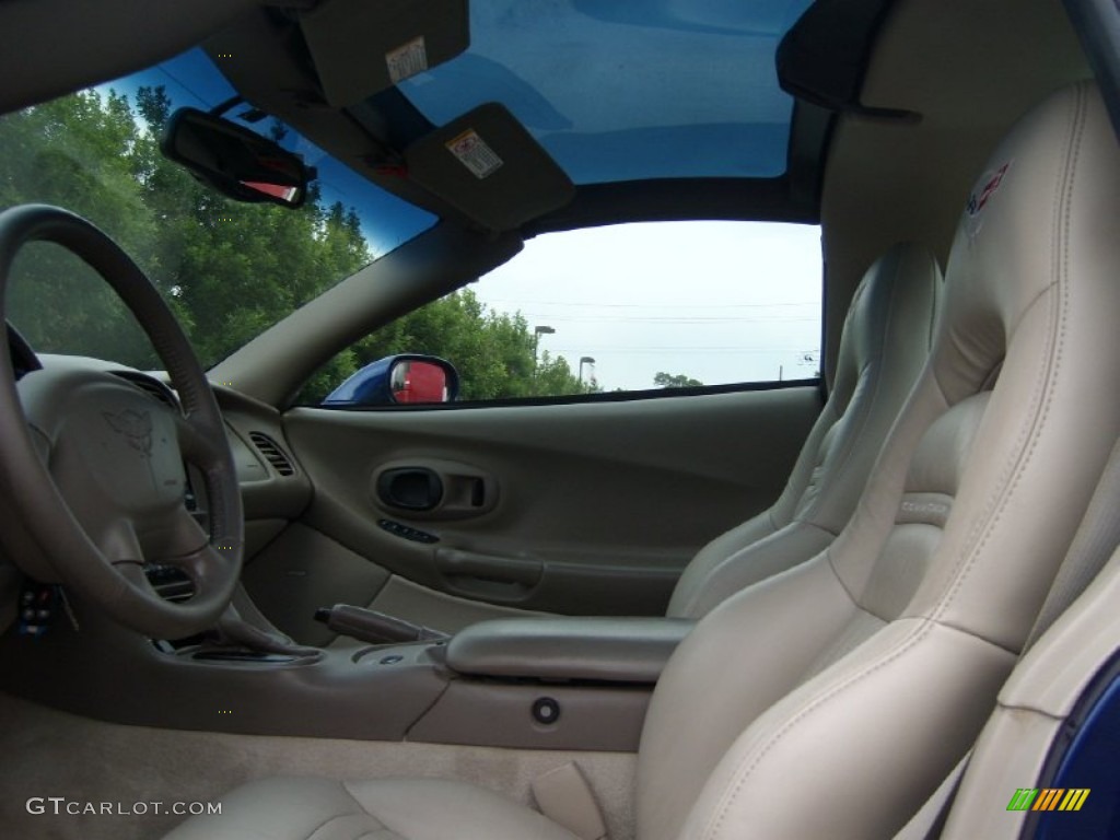 2004 Corvette Coupe - LeMans Blue Metallic / Light Oak photo #9