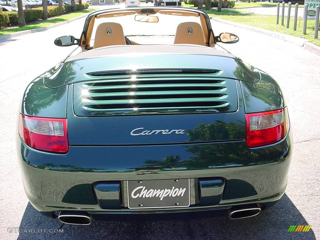 2006 911 Carrera Cabriolet - Forest Green Metallic / Sand Beige photo #4