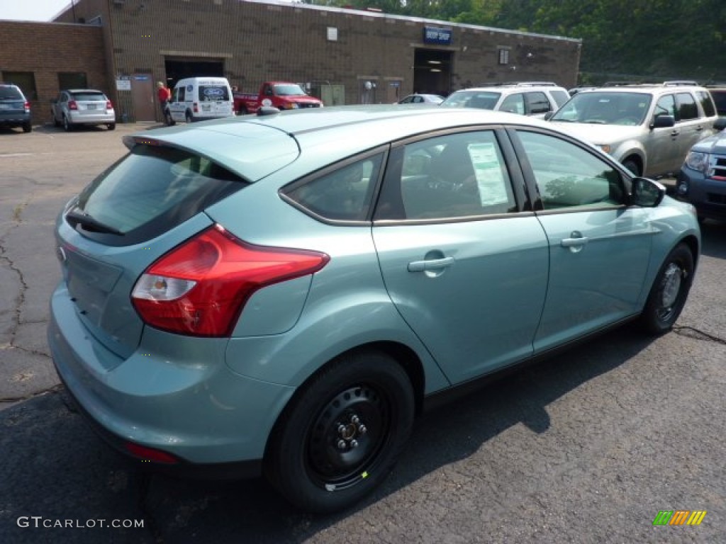 2012 Focus SE 5-Door - Frosted Glass Metallic / Stone photo #2