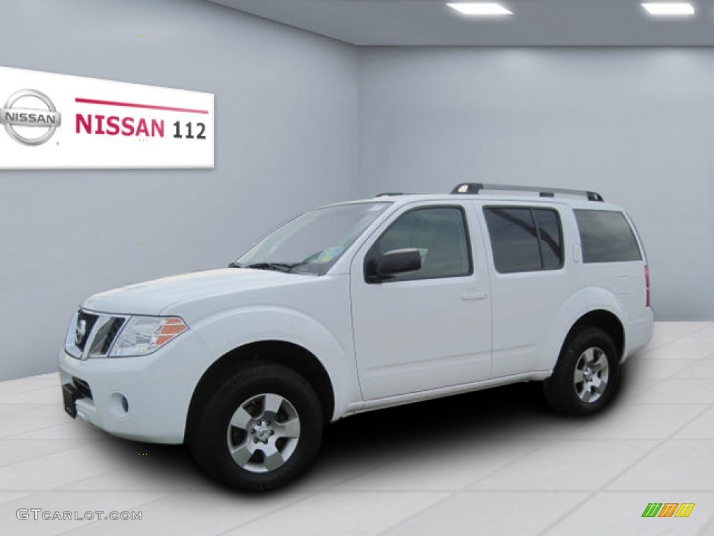 2008 Pathfinder S 4x4 - Avalanche White / Graphite photo #1