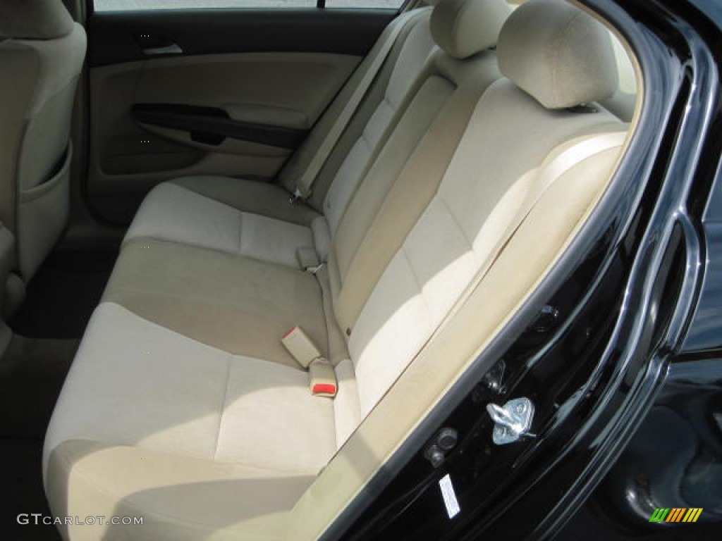 2009 Accord LX-P Sedan - Crystal Black Pearl / Ivory photo #7