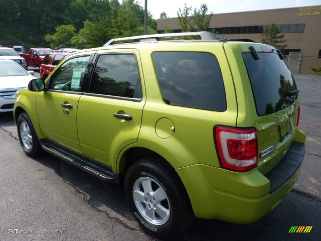 2012 Escape XLT 4WD - Lime Squeeze Metallic / Stone photo #4