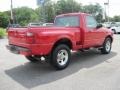 Bright Red 2001 Ford Ranger Edge Regular Cab 4x4 Exterior