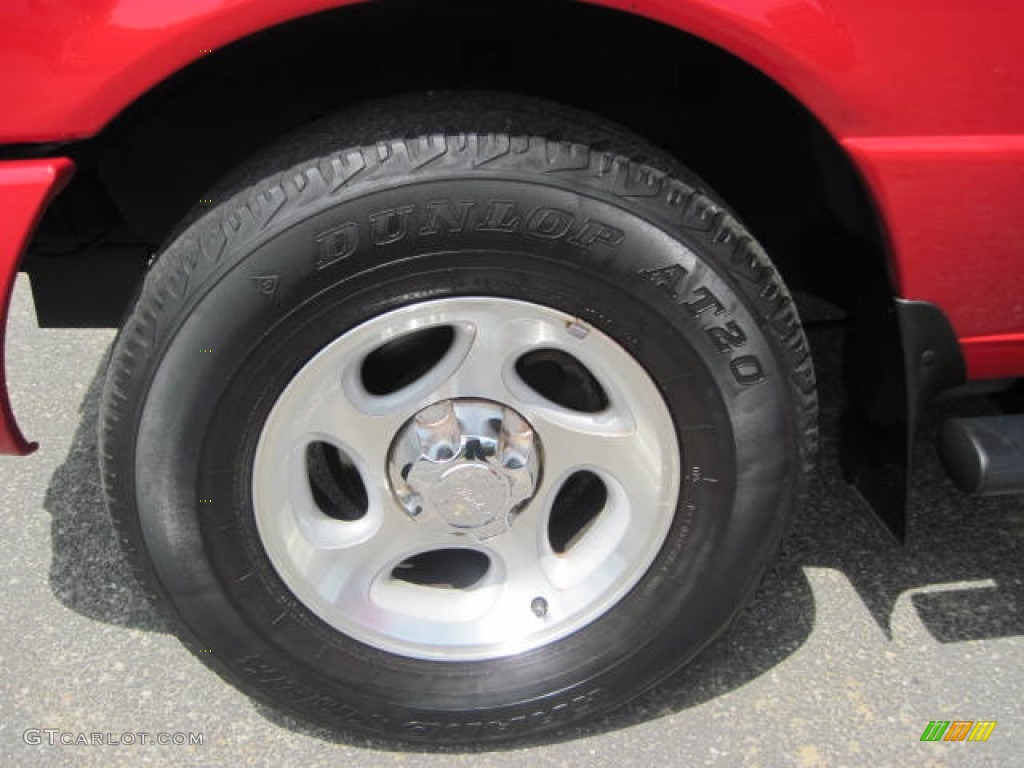 2001 Ranger Edge Regular Cab 4x4 - Bright Red / Dark Graphite photo #7
