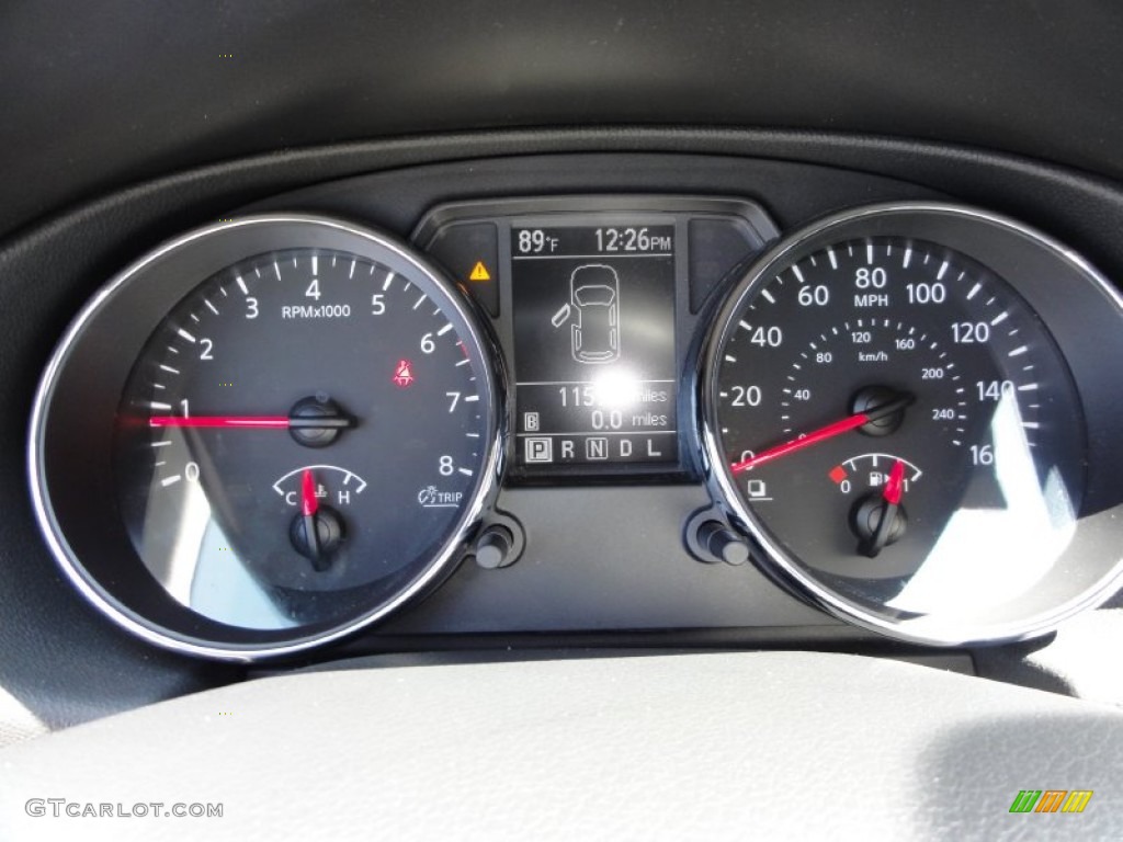 2011 Rogue S AWD - Pearl White / Black photo #46