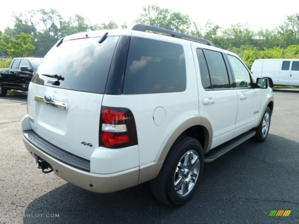 2008 Explorer Eddie Bauer 4x4 - White Suede / Camel photo #2