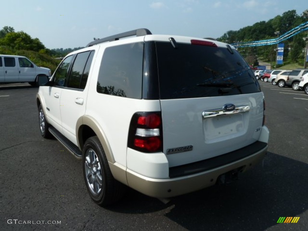 2008 Explorer Eddie Bauer 4x4 - White Suede / Camel photo #4