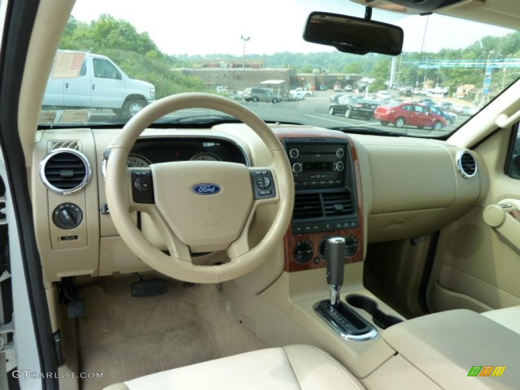 2008 Explorer Eddie Bauer 4x4 - White Suede / Camel photo #12