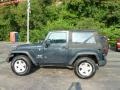 2007 Steel Blue Metallic Jeep Wrangler X 4x4  photo #2